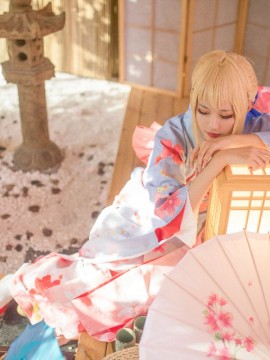 《Fate Stay Night》Saber晴着ver.~吾王和服新年挂画 C O S P L A Y_就酱紫啦w (10)