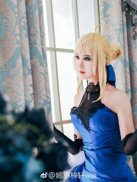 《FateGrand Order》extella saber礼服 C O S P L A Y_Fate---saber蓝礼服 (5)