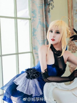 《FateGrand Order》extella saber礼服 C O S P L A Y_Fate---saber蓝礼服 (6)