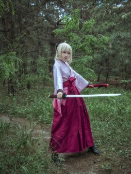 《FATE》樱saber 冲田总司  C O S P L A Y_樱saber (1)