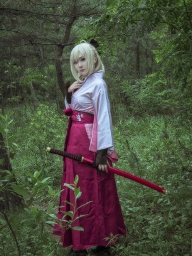 《FATE》樱saber 冲田总司  C O S P L A Y_樱saber (2)