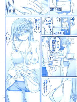[前髪ちゃん C94同人誌]解禁日のたわわシリーズ3作目!!前髪ちゃんが裸エプロン姿でのフェラ抜きや騎乗位で腰を振って乱れまくります_011