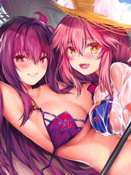 [三日月TS私人翻譯] (C94) [萌姫連合 (xin、obiwan)] FGOカーニバル17 令呪開拓? ときめきサマーバカンス (FateGrand Order)_003