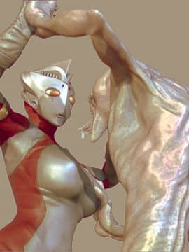 01舐めとレイプされている、最後に受胎するウルトラクィーン!_003