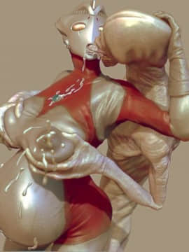 01舐めとレイプされている、最後に受胎するウルトラクィーン!_069