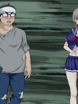 (同人CG集) [三血中吐 (アーセナル)] JKグラドルと無人島で生パコ！～遭難した島で二人だけの生活、我慢できずにヤリまくり～_035