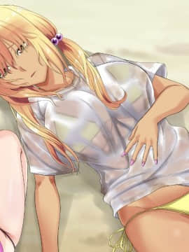 (同人CG集) [三血中吐 (アーセナル)] JKグラドルと無人島で生パコ！～遭難した島で二人だけの生活、我慢できずにヤリまくり～_368