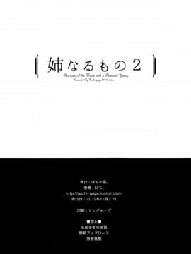 (C89) [ぽち小屋。 (ぽち。)] 姉なるもの2 [無毒漢化组]_IMG_0033