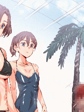 [にゅう工房]無関心プール～会う女全員、セクハラし放題の歩く生オナホ～ [后悔的神官个人汉化]_GIF 01