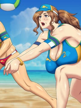 [逝印乳業 (逝印)] 熟女ビーチバレーボール -秘密の特訓-_089_0202