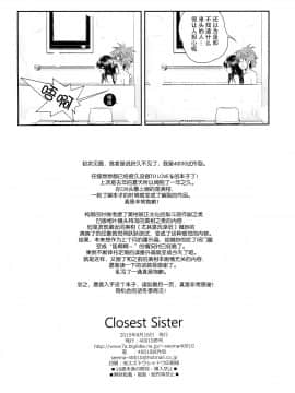 (C88) [40010壱号 (40010試作型)] Closest Sister (ToLOVEる-とらぶる-)[脸肿汉化组]_29