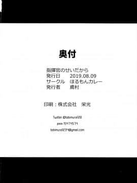 [活力少女戰線×無毒漢化組] (C96) [ほるもんカレー (鳶村)] 指揮官のせいだから (少女前線)_IMG_0022